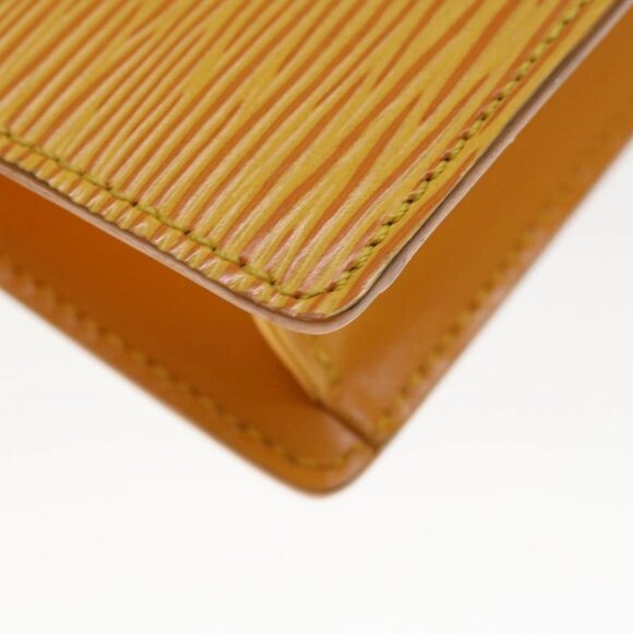 LOUIS VUITTON Epi Poche Toilette 15 Pouch Yellow LV Auth th4519 - Picture 6 of 16
